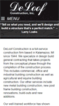 Mobile Screenshot of deloofconstruction.com